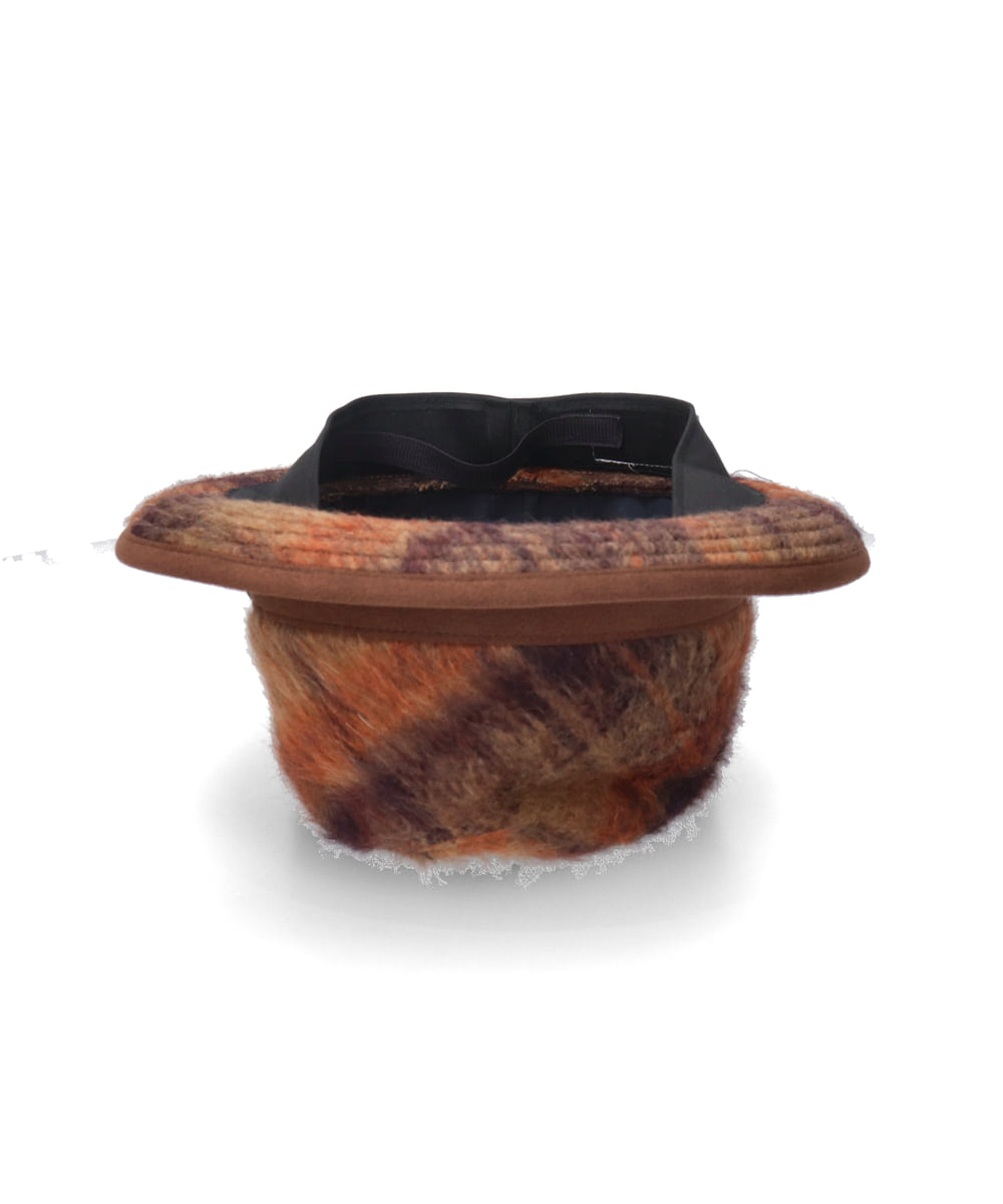 arth Shaggy Check Tiro | 58cm(58) BROWN (91) | arth / アース | HAT